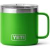 imageYETI Rambler 14 oz Mug Vacuum Insulated Stainless Steel with MagSlider Lid StainlessCanopy Green