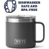 imageYETI Rambler 14 oz Mug Vacuum Insulated Stainless Steel with MagSlider Lid StainlessCharcoal