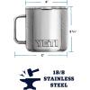 imageYETI Rambler 14 oz Mug Vacuum Insulated Stainless Steel with MagSlider Lid StainlessCharcoal