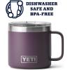 imageYETI Rambler 14 oz Mug Vacuum Insulated Stainless Steel with MagSlider Lid StainlessNordic Purple