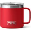 imageYETI Rambler 14 oz Mug Vacuum Insulated Stainless Steel with MagSlider Lid StainlessRescue Red