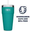 imageYETI Rambler 26 oz Straw Cup Vacuum Insulated Stainless Steel with Straw LidAquifer Blue