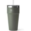 imageYETI Rambler 26 oz Straw Cup Vacuum Insulated Stainless Steel with Straw LidCamp Green