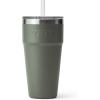 imageYETI Rambler 26 oz Straw Cup Vacuum Insulated Stainless Steel with Straw LidCamp Green