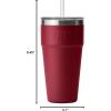 imageYETI Rambler 26 oz Straw Cup Vacuum Insulated Stainless Steel with Straw LidHarvest Red