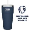 imageYETI Rambler 26 oz Straw Cup Vacuum Insulated Stainless Steel with Straw LidNavy