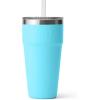 imageYETI Rambler 26 oz Straw Cup Vacuum Insulated Stainless Steel with Straw LidReef Blue