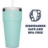 imageYETI Rambler 26 oz Straw Cup Vacuum Insulated Stainless Steel with Straw LidSeafoam