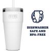 imageYETI Rambler 26 oz Straw Cup Vacuum Insulated Stainless Steel with Straw LidWhite