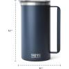imageYETI Rambler 64 oz Pitcher Vacuum Insulated Stainless Steel with MagSlider Lid NavyKey Lime