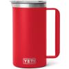 imageYETI Rambler 64 oz Pitcher Vacuum Insulated Stainless Steel with MagSlider Lid NavyRescue Red