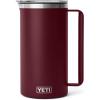 imageYETI Rambler 64 oz Pitcher Vacuum Insulated Stainless Steel with MagSlider Lid NavyWild Vine Red