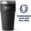 imageYETI Rambler Stackable Pint Vacuum Insulated Stainless Steel with MagSlider LidBlack