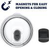 imageYETI Rambler Stackable Pint Vacuum Insulated Stainless Steel with MagSlider LidBlack StoneTextured