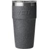 imageYETI Rambler Stackable Pint Vacuum Insulated Stainless Steel with MagSlider LidBlack StoneTextured