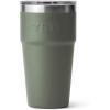 imageYETI Rambler Stackable Pint Vacuum Insulated Stainless Steel with MagSlider LidCamp Green