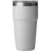 imageYETI Rambler Stackable Pint Vacuum Insulated Stainless Steel with MagSlider LidGrey StoneTextured