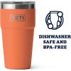 imageYETI Rambler Stackable Pint Vacuum Insulated Stainless Steel with MagSlider LidHigh Desert Clay