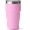 imageYETI Rambler Stackable Pint Vacuum Insulated Stainless Steel with MagSlider LidPower Pink
