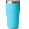 imageYETI Rambler Stackable Pint Vacuum Insulated Stainless Steel with MagSlider LidReef Blue