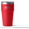 imageYETI Rambler Stackable Pint Vacuum Insulated Stainless Steel with MagSlider LidRescue Red