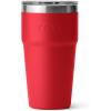 imageYETI Rambler Stackable Pint Vacuum Insulated Stainless Steel with MagSlider LidRescue Red