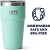 imageYETI Rambler Stackable Pint Vacuum Insulated Stainless Steel with MagSlider LidSeafoam