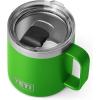 imageYETI Rambler 14 oz Mug Vacuum Insulated Stainless Steel with MagSlider Lid StainlessCanopy Green
