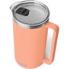 imageYETI Rambler 64 oz Pitcher Vacuum Insulated Stainless Steel with MagSlider Lid NavyLow Country Peach
