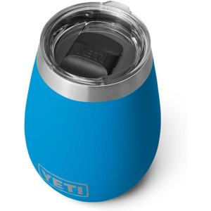 imageYETI Rambler 10 oz Wine Tumbler Vacuum Insulated Stainless Steel with MagSlider LidBig Wave Blue