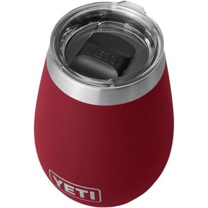 imageYETI Rambler 10 oz Wine Tumbler Vacuum Insulated Stainless Steel with MagSlider LidHarvest Red