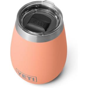 imageYETI Rambler 10 oz Wine Tumbler Vacuum Insulated Stainless Steel with MagSlider LidLowcountry Peach