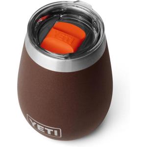 imageYETI Rambler 10 oz Wine Tumbler Vacuum Insulated Stainless Steel with MagSlider LidWetlands Brown