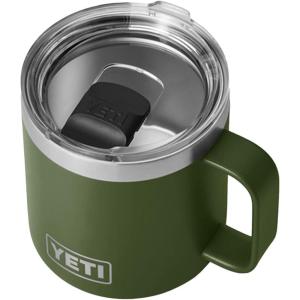 imageYETI Rambler 14 oz Mug Vacuum Insulated Stainless Steel with MagSlider Lid StainlessHighlands Olive