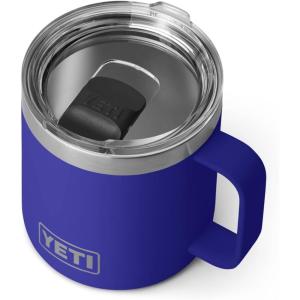 imageYETI Rambler 14 oz Mug Vacuum Insulated Stainless Steel with MagSlider Lid StainlessOffshore Blue