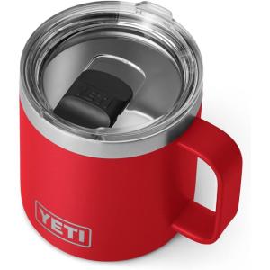 imageYETI Rambler 14 oz Mug Vacuum Insulated Stainless Steel with MagSlider Lid StainlessRescue Red