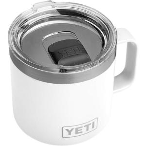 imageYETI Rambler 14 oz Mug Vacuum Insulated Stainless Steel with MagSlider Lid StainlessWhite