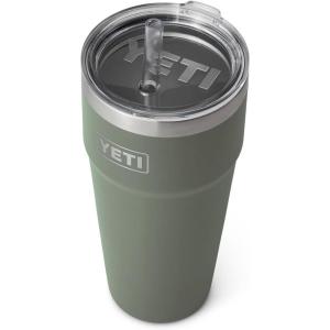 imageYETI Rambler 26 oz Straw Cup Vacuum Insulated Stainless Steel with Straw LidCamp Green