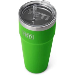 imageYETI Rambler 26 oz Straw Cup Vacuum Insulated Stainless Steel with Straw LidCanopy Green