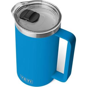imageYETI Rambler 64 oz Pitcher Vacuum Insulated Stainless Steel with MagSlider Lid NavyBig Wave Blue