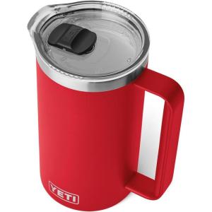 imageYETI Rambler 64 oz Pitcher Vacuum Insulated Stainless Steel with MagSlider Lid NavyRescue Red