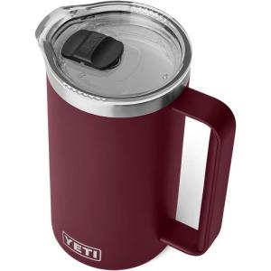 imageYETI Rambler 64 oz Pitcher Vacuum Insulated Stainless Steel with MagSlider Lid NavyWild Vine Red