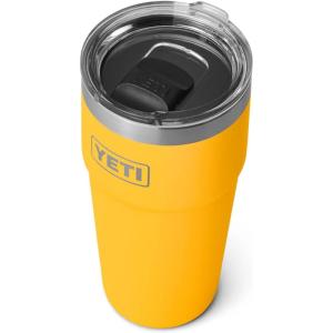 imageYETI Rambler Stackable Pint Vacuum Insulated Stainless Steel with MagSlider LidAlpine Yellow