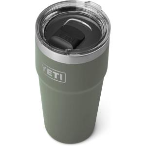 imageYETI Rambler Stackable Pint Vacuum Insulated Stainless Steel with MagSlider LidCamp Green