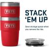 imageYETI Rambler 8 oz Stackable Cup Stainless Steel Vacuum Insulated Espresso Cup with MagSlider LidRescue Red