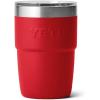 imageYETI Rambler 8 oz Stackable Cup Stainless Steel Vacuum Insulated Espresso Cup with MagSlider LidRescue Red