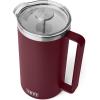 imageYETI Rambler French Press Coffee Maker with GroundsControl FilterWild Vine Red