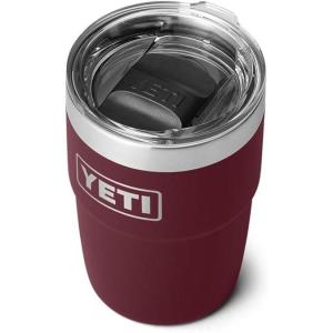 imageYETI Rambler 8 oz Stackable Cup Stainless Steel Vacuum Insulated Espresso Cup with MagSlider LidWild Vine Red