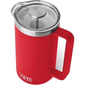 imageYETI Rambler French Press Coffee Maker with GroundsControl FilterRescue Red