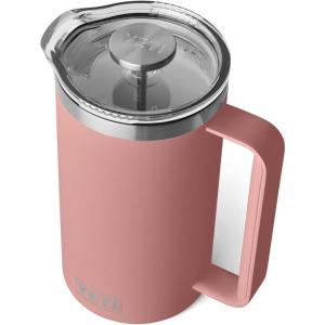 imageYETI Rambler French Press Coffee Maker with GroundsControl FilterSandstone Pink